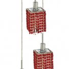 Wiatt 3-Light 9"D Crystal Ceiling Pendant 1091D-R-S-BO-RC
