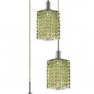 Wiatt 3-Light 9"D Crystal Ceiling Pendant 1091D-R-S-LP-SS