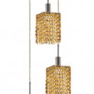 Wiatt 3-Light 9"D Crystal Ceiling Pendant 1091D-R-S-LT-RC