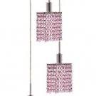 Wiatt 3-Light 9"D Crystal Ceiling Pendant 1091D-R-S-RO-SS