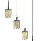 Wiatt 4-Light 26"D Crystal Ceiling Pendant 1092D-O-E-LP-RC