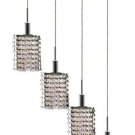 Wiatt 4-Light 26"D Crystal Ceiling Pendant 1092D-O-P-CL-SA