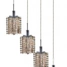 Wiatt 4-Light 26"D Crystal Ceiling Pendant 1092D-O-P-GT-SS