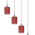 Wiatt 4-Light 26"D Crystal Ceiling Pendant 1092D-O-R-BO-SS