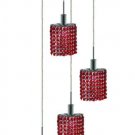 Wiatt 4-Light 9.5"D Crystal Ceiling Pendant 1092D-R-E-BO-RC