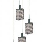 Wiatt 4-Light 9.5"D Crystal Ceiling Pendant 1092D-R-E-CL-SS