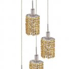 Wiatt 4-Light 9.5"D Crystal Ceiling Pendant 1092D-R-E-LT-SS