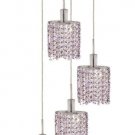Wiatt 4-Light 9.5"D Crystal Ceiling Pendant 1092D-R-E-RO-SS