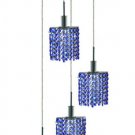 Wiatt 4-Light 9.5"D Crystal Ceiling Pendant 1092D-R-E-SA-RC