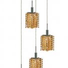 Wiatt 4-Light 9.5"D Crystal Ceiling Pendant 1092D-R-P-LT-RC