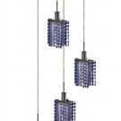 Wiatt 4-Light 9.5"D Crystal Ceiling Pendant 1092D-R-P-SA-SS
