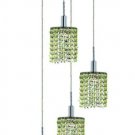 Wiatt 4-Light 9.5"D Crystal Ceiling Pendant 1092D-R-R-LP-SS