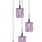 Wiatt 4-Light 9.5"D Crystal Ceiling Pendant 1092D-R-R-RO-RC