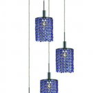 Wiatt 4-Light 9.5"D Crystal Ceiling Pendant 1092D-R-R-SA-RC