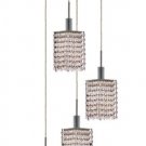 Wiatt 4-Light 9.5"D Crystal Ceiling Pendant 1092D-R-S-CL-SS