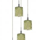 Wiatt 4-Light 9.5"D Crystal Ceiling Pendant 1092D-R-S-LP-SS