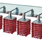 Wiatt 4-Light 26"D Crystal Vanity Fixture 1092W-O-S-BO-SS