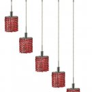Wiatt 4-Light 34"D Crystal Ceiling Pendant 1093D-O-E-BO-RC