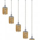 Wiatt 4-Light 34"D Crystal Ceiling Pendant 1093D-O-E-LT-SS
