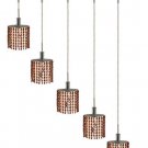 Wiatt 4-Light 34"D Crystal Ceiling Pendant 1093D-O-E-TO-SS