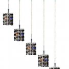 Wiatt 5-Light 34"D Crystal Ceiling Pendant 1093D-O-P-JT-RC
