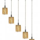 Wiatt 5-Light 34"D Crystal Ceiling Pendant 1093D-O-R-LT-SS