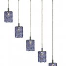 Wiatt 5-Light 34"D Crystal Ceiling Pendant 1093D-O-R-SA-RC