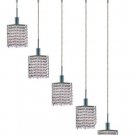 Wiatt 5-Light 34"D Crystal Ceiling Pendant 1093D-O-S-CL-SS