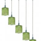 Wiatt 5-Light 34"D Crystal Ceiling Pendant 1093D-O-S-LP-SS
