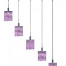 Wiatt 5-Light 34"D Crystal Ceiling Pendant 1093D-O-S-RO-SS