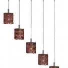 Wiatt 5-Light 34"D Crystal Ceiling Pendant 1093D-O-S-TO-SS