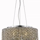 Warrane 4-Light 16"D Crystal Chandelier 1104D16C-GT-SS