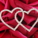 Forever & Always... Crystal Double Heart Bouquet Jewel ~ Gold
