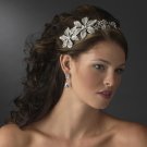 Immaculate Antique Silver Side Accented Flower