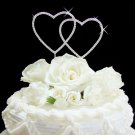 Renaissance ~ Double Heart Wedding or Anniversary Cake Topper ~ Large