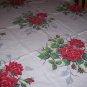 red roses wilendur vintage tablecloth
