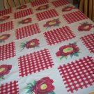 beautiful Wilendur with gingham and poppies with original cloth tag