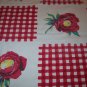 beautiful Wilendur with gingham and poppies with original cloth tag