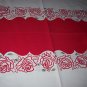 Vintage roses simtex floral tablecloth with cloth tag