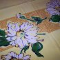 Beautiful Simtex Daisy vintage tablecloth with cloth tag