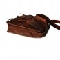 Handmade Leather Messenger Front Pocket with handle bag