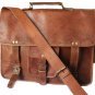 Handmade Leather Messenger Front Pocket with handle bag