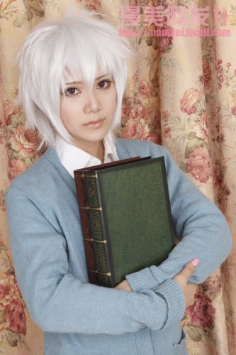 Sakata Gintoki Silver Gray Cosplay Wig
