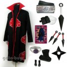 Naruto Akatsuki cloak Uchiha Madara Tobi Cosplay Costume