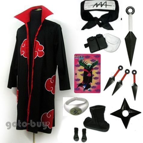 Naruto Akatsuki cloak Zetsu Cosplay Costume