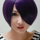 Short Hair Purple Black Mix Cosplay Wig