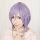 30cm Short Hair Nagato Yuki Silver Purple Cosplay Wig