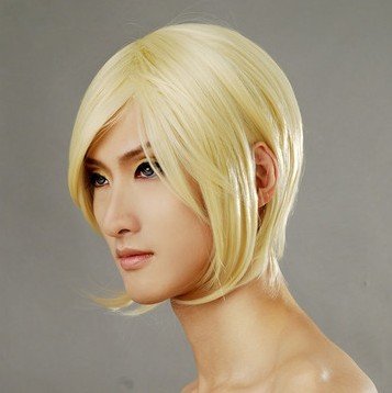 Hair neko zawa ume hito Pale gold Cosplay Wig