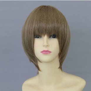 Okita Sougo Futa Light Brown Cosplay Wig