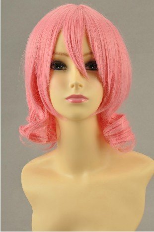 30cm Short Hair Aries Pink Cosplay Wig